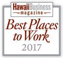Hawaii Business Magazine Best Places to Work Award 2017
