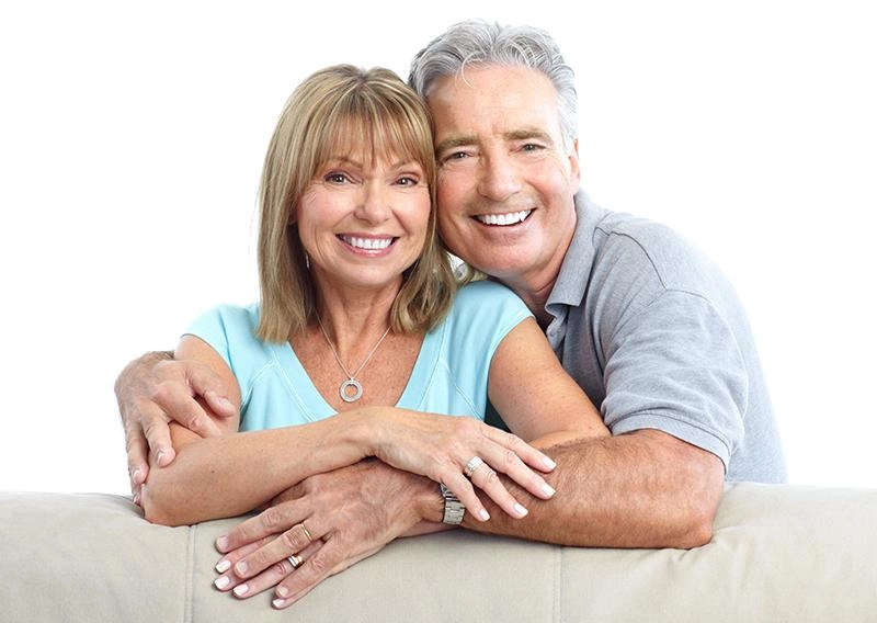 Senior Happy Couple With Dental Implants From Ala Moana Dental Care